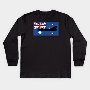 Australian Mirage Fighter Kids Long Sleeve T-Shirt